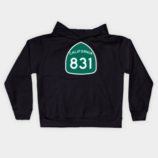 California Highway 831 Sign Kids Hoodie